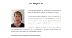 Desktop Screenshot of janverpooten.com